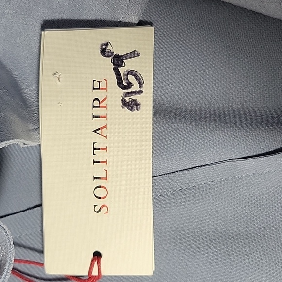 SOLITAIRE Baby Blue Faux Suede Kimono Style Dress Size Medium - Picture 7 of 9